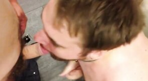 Covering My Buddy's Face with Cum