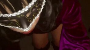 Black Cock Blowjob by Crossdresser Slut