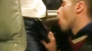 Black Cock Blowjob in the Subway - Amateur Big Dick Action