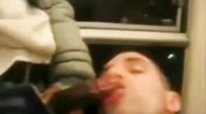 Black Cock Blowjob in the Subway - Amateur Big Dick Action