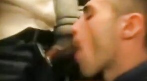 Black Cock Blowjob in the Subway - Amateur Big Dick Action