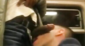 Black Cock Blowjob in the Subway - Amateur Big Dick Action