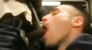 Black Cock Blowjob in the Subway - Amateur Big Dick Action