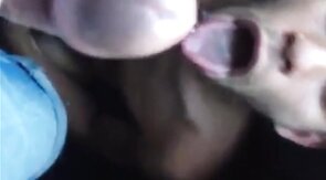 Bukkake Facial for the Horny Amateur Man