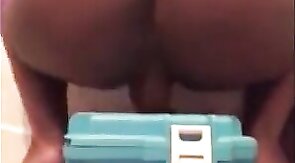 Black Guy Rides His Sex Toy