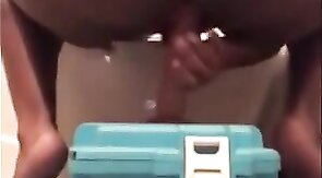Black Guy Rides His Sex Toy
