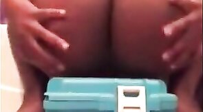 Black Guy Rides His Sex Toy