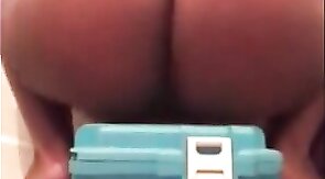 Black Guy Rides His Sex Toy