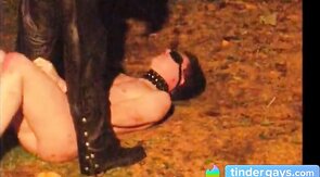 Obedient Soldier: Outdoor BDSM Spanking Session