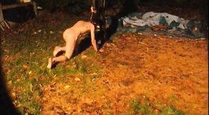 Obedient Soldier: Outdoor BDSM Spanking Session