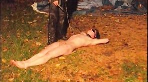 Obedient Soldier: Outdoor BDSM Spanking Session