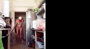 finishing painting my kitchen naked