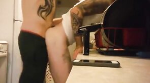 Bareback Quickie Before Dinner with My Amateur Hunk