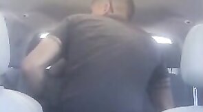 White Guy Breeds Latin Bitch Bareback in a Car