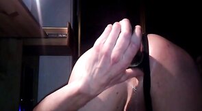 Training My Gaping Crossdresser Ass with a Sex Toy