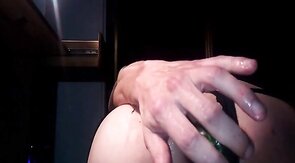 Training My Gaping Crossdresser Ass with a Sex Toy