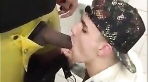 Daddy's Piss Drinking Twink in the Locker Room
