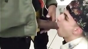 Daddy's Piss Drinking Twink in the Locker Room