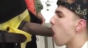 Daddy's Piss Drinking Twink in the Locker Room