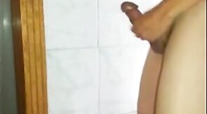 Asian Twink Strokes His Dick to a Hard-on