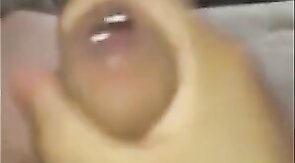 Huge Cum Shot After a Quick Solo Session