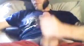 Daddy Shoots 10 Loads - Amateur Webcam Handjob
