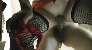 Asian Crossdresser Takes It From Behind