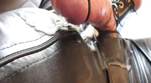 Electro Stimulation: Huge Hands-Free Cum Shot in Catsuit