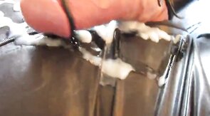 Electro Stimulation: Huge Hands-Free Cum Shot in Catsuit