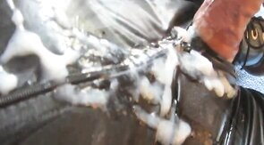 Electro Stimulation: Huge Hands-Free Cum Shot in Catsuit
