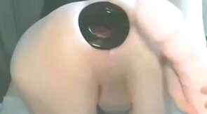 Sissy Gaping Hole Stretched and Fucked by Sex Toy