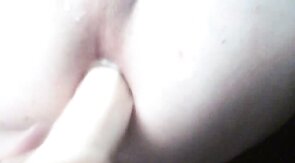 Twink Fucks Himself with a Sex Toy Covered in Cum