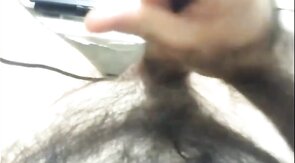 Hairy Bear Shows Off on Webcam