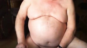 Silver Fox Strokes on Cam