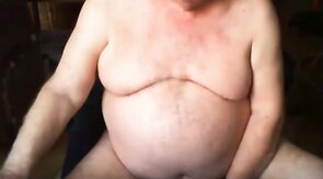 Silver Fox Strokes on Cam
