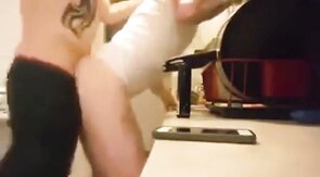 Big-Cock Amateur Bareback in the Kitchen
