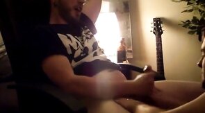 Big-Cock Twink Helps Buddy in Dorm with Late-Night Blowjob