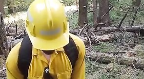 Wildfire Worker's Outdoor Masturbation Solo
