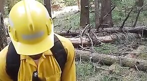 Wildfire Worker's Outdoor Masturbation Solo