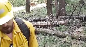 Wildfire Worker's Outdoor Masturbation Solo
