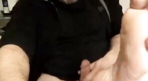 Beefy German Daddy Strokes and Cums on Cam