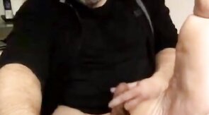 Beefy German Daddy Strokes and Cums on Cam