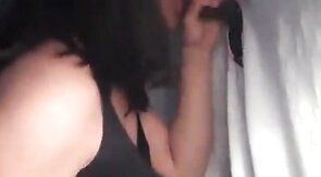Black Cock Blowjob at Gloryhole by Crossdresser