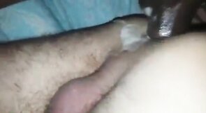 Amateur Bareback with a Big Black Cock and Juicy Cum