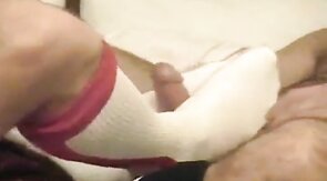Bareback Baseball Sock Fetish Fuck