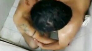 Twink Fucks Older Latin in Public Shower