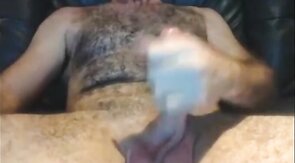 Big-Cock Daddy Strokes and Shoots