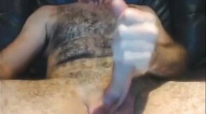 Big-Cock Daddy Strokes and Shoots