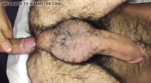 Bareback Webcam Amateur Takes on Hairy Hunk's Virgin Ass