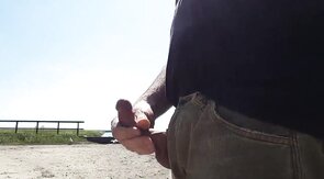 Public Boat Masturbation and Cum Shot
